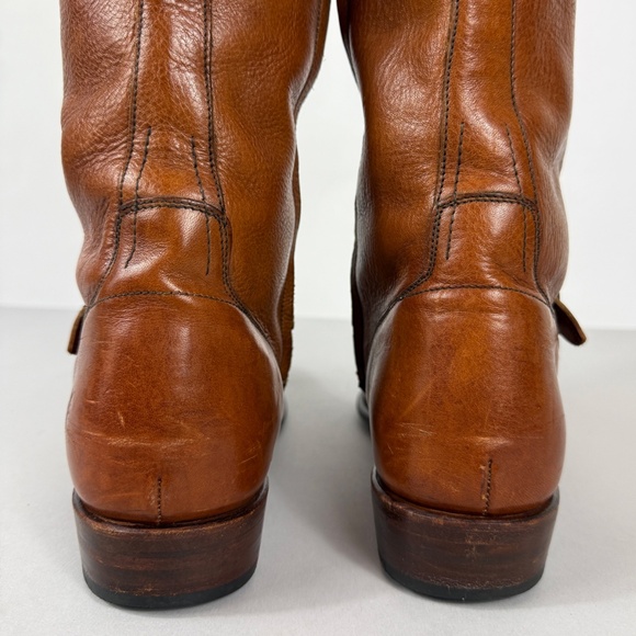 Frye Cognac Brown Leather Riding Boots - Picture 8 of 12
